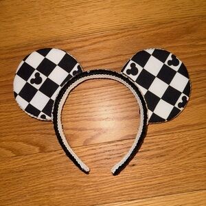 Checkered Mickey Mouse Ears Headband